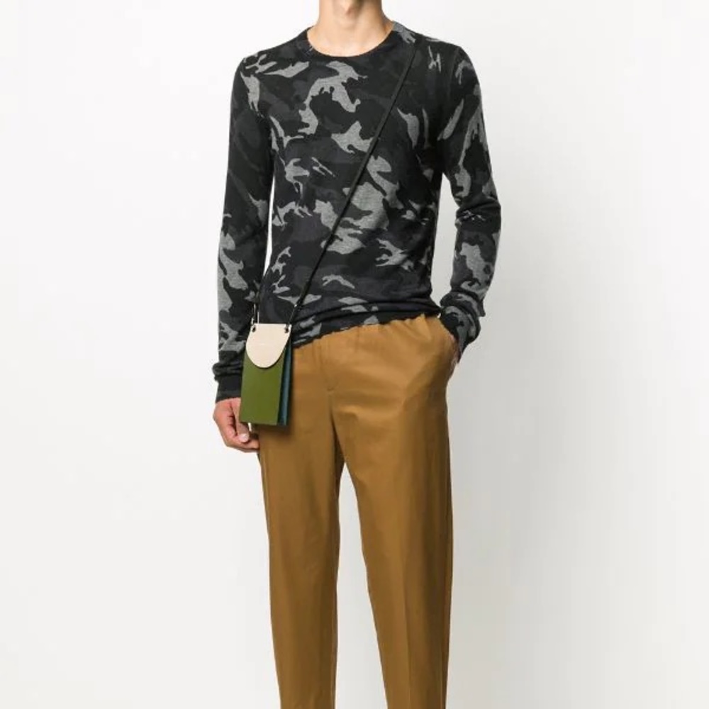 NWTs Zadig & Voltaire Kennedy Cashmere Camo Sweater size medium